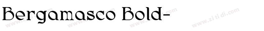 Bergamasco Bold字体转换